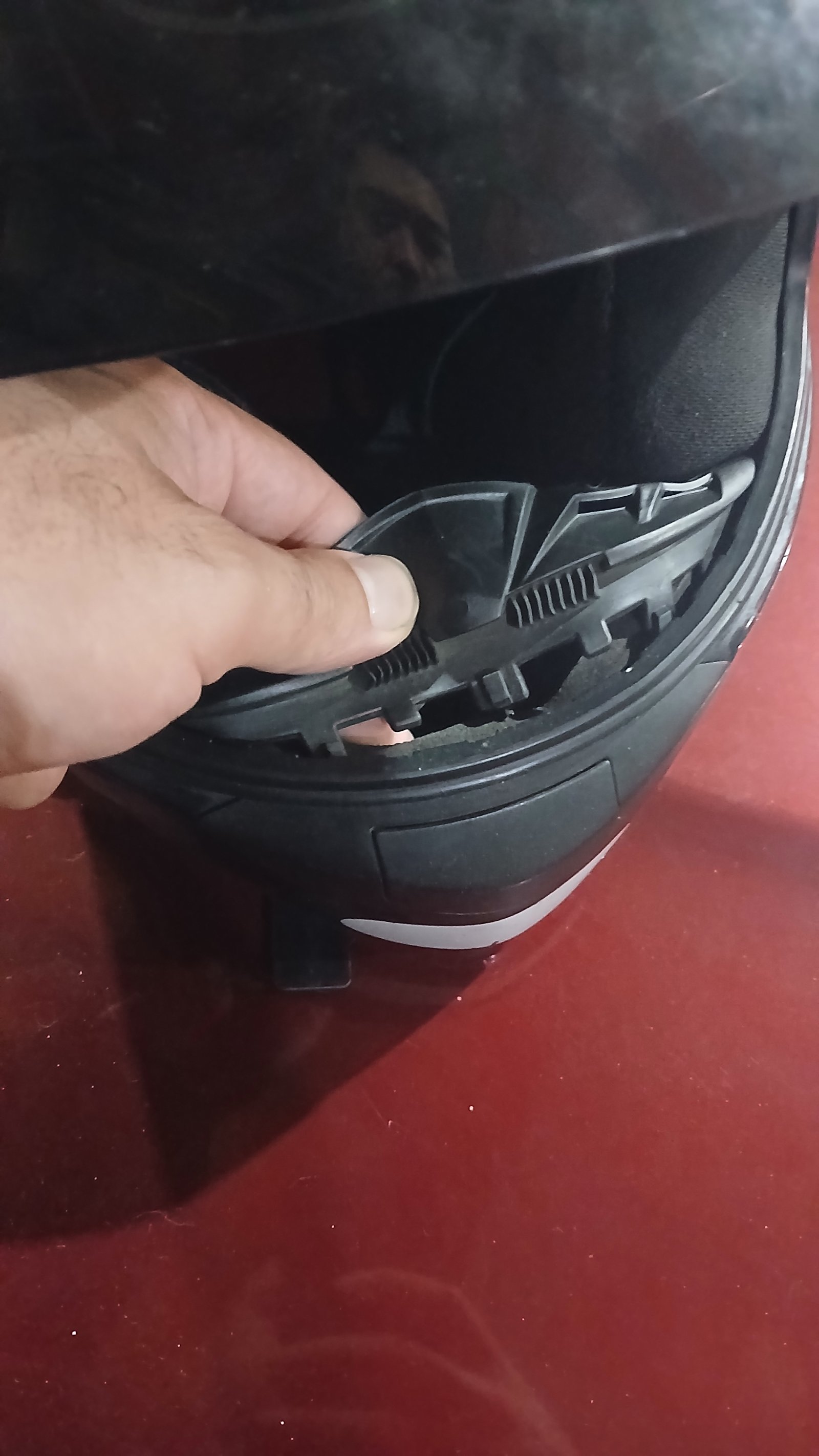 Foto do Capacete EBF New Spark Spot Azul tamanho 60 durante o uso
