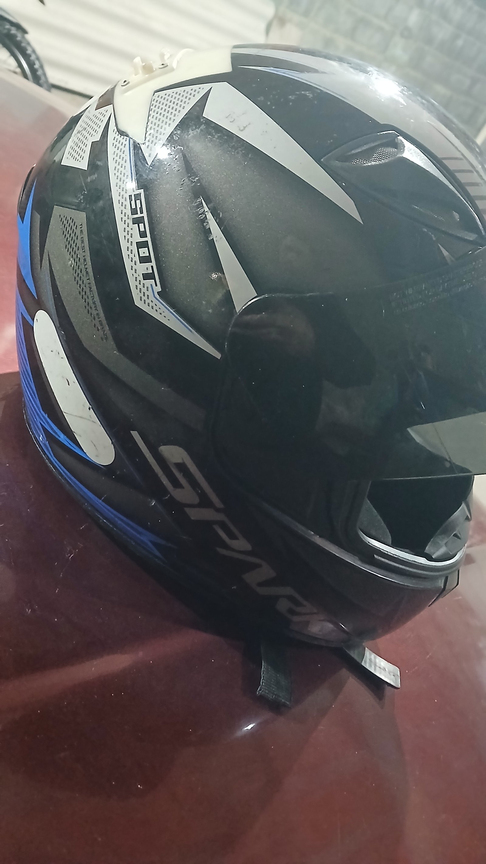 Capacete EBF New Spark Spot Azul tamanho 60